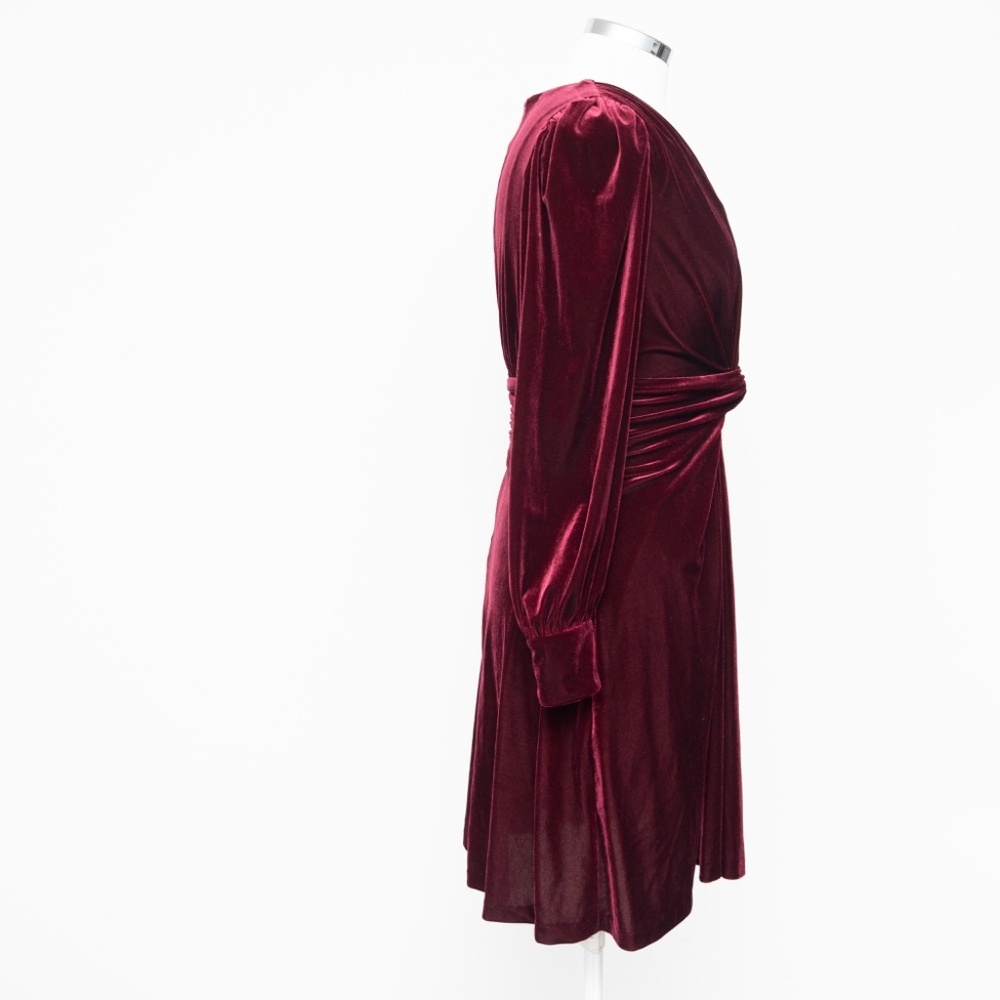 Vince Camuto -  Velvet Knot-Front Long‎ Sleeve Dress - Picture 3 of 9